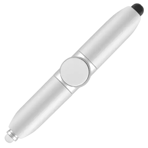 Branded Spinner Ballpen with Torch with company logo