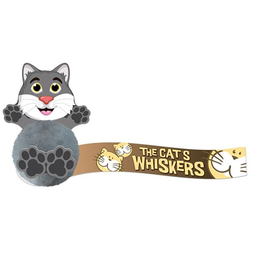 Custom Branded Cat Shaped Message Bugs for Advertising Campaigns