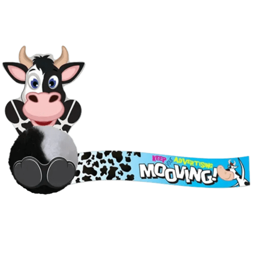 Customised Cow Shape Logobugs Printed for Business