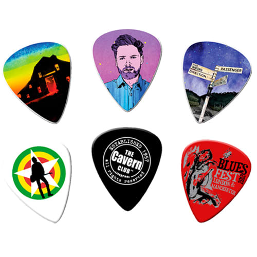 Branded Guitar Plectrum Keyrings Printed with Your Full Colour Design from Total Merchandise