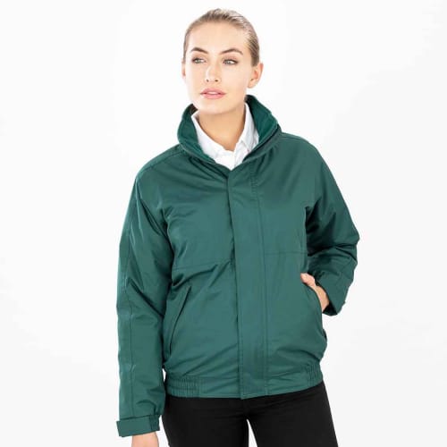 Result Core Customised Ladies Channel Jackets in Bottle Green