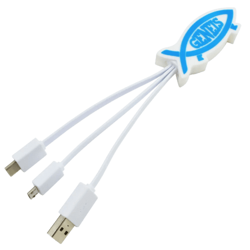 Branded Bespoke Shaped USB Cables for Campaign Merchandise