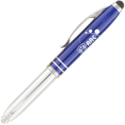 Personalised Torch Stylus Ballpens In 25 Colours From Total Merchandise