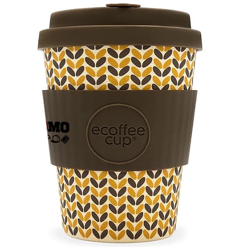 Branded coffee cup in thread needle pattern printed with your logo from Total Merchandise