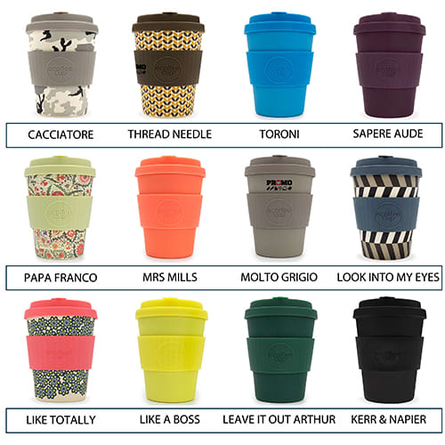 Branded take out cup in a range of colourways printed with your logo from Total Merchandise