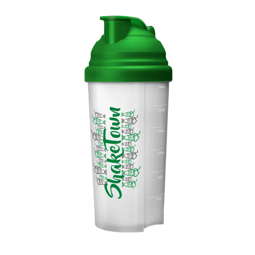 700ml Protein Shaker Bottles in Translucent/Green