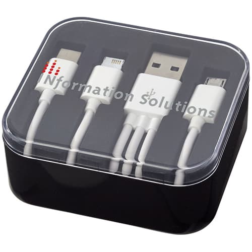 Promotional 3 in 1 Charging Cables Printed with your Logo