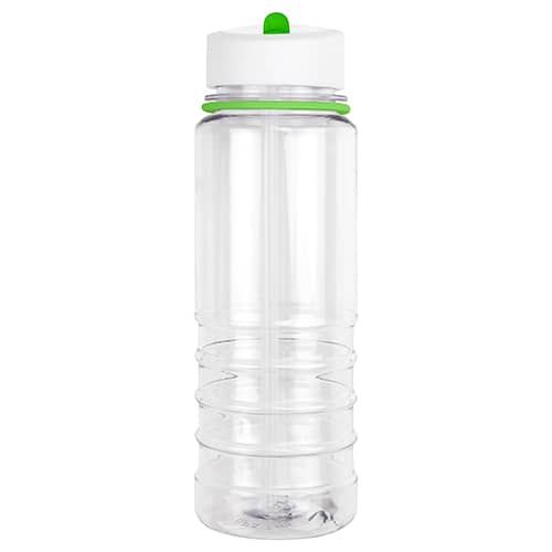 Hydra Straw Sports Bottles in Clear/Green