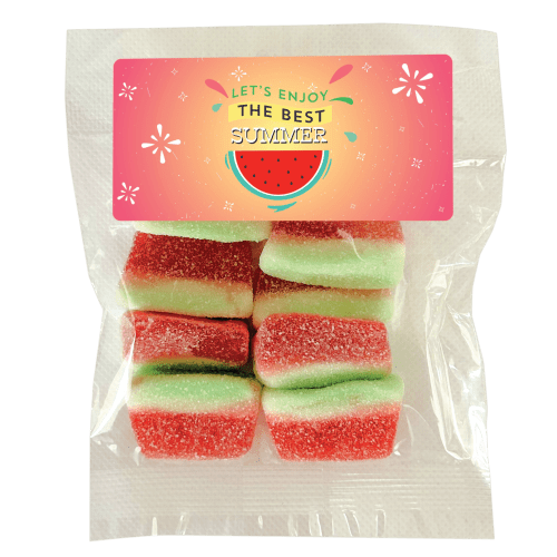 Personalised 50g Bag of Sweets in Clear/White printed with your company logo from Total Merchandise