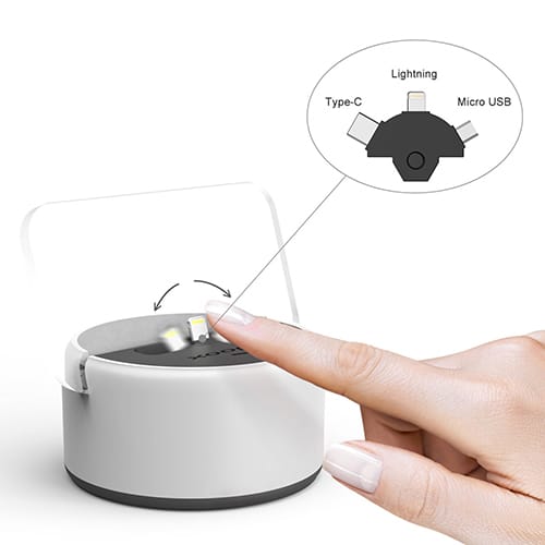 Light Up Promotional Phone Charger and Phone Stand