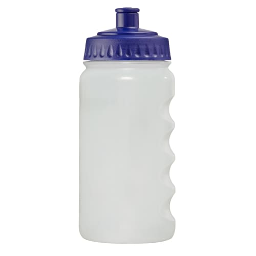 500ml Biodegradable Sports Bottles in Translucent/Navy Blue