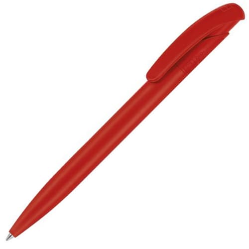 Red 485 promotional pens made from biodegradable plastic