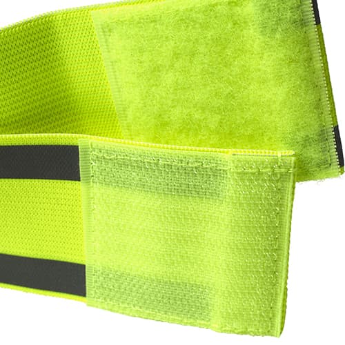 Custom branded Reflective Armbands in bright yellow from Total Merchandise