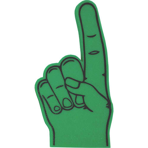 Promotional Foam Hands Marketing Campaign Giveaways in Green