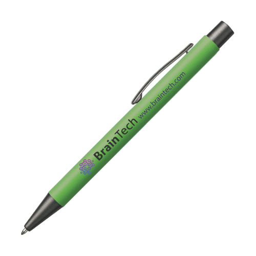 Bowie Soft Touch Metal Pens in Apple Green