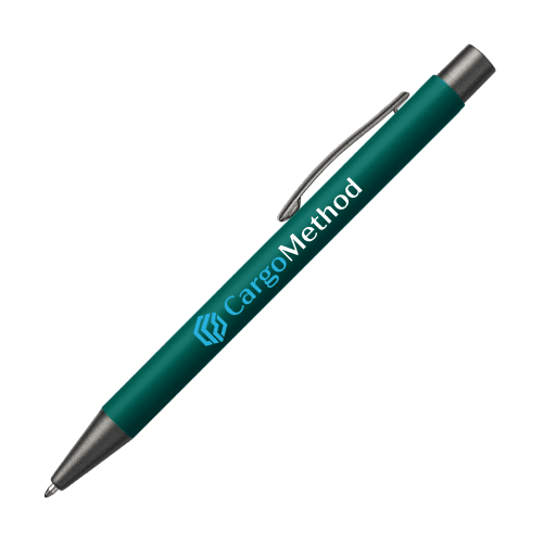 Bowie Soft Touch Metal Pens in Dark Green