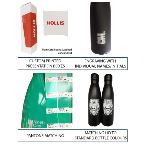 Branded Metal Drinks Bottles with Optional Extras from Total Merchandise