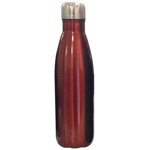 Promotional 500ml Metal Bottles in Gloss Red from Total Merchandise