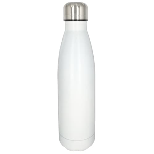 Promotional 500ml Metal Bottles in Matt White from Total Merchandise