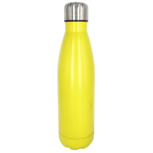 Custom Printed Capella Metal Bottles in Matt Yellow from Total Merchandise
