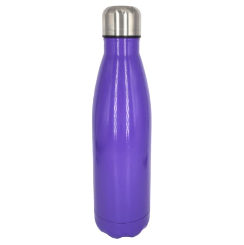 Custom Branded 500ml Metal Bottles in Gloss Purple from Total Merchandise