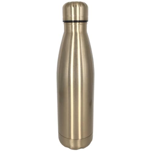 Corporate Branded 500ml Metal Bottles in Gloss Antique Gold from Total Merchandise