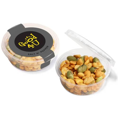 Salt & Pepper Veggie Protein Snacks Logo Printed Snacks Branded Giveaways