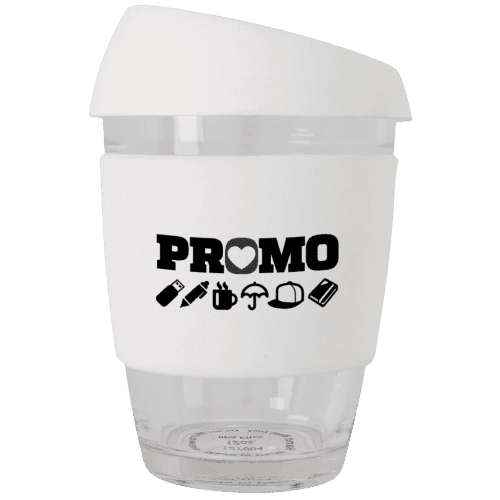 Promotional Giveaways Printed Reusable Glass Take Out Cups