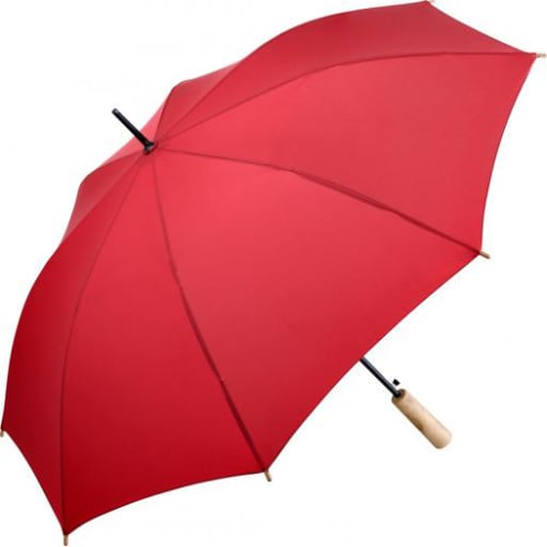 Red Fare Regular Eco Umbrella Printed with Your Logo from Total Merchandise