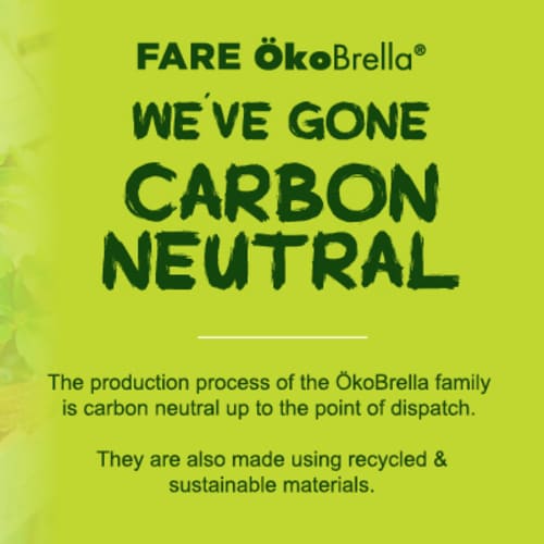 Carbon Neutral Statement for Fare ÖkoBrella Regular Eco Umbrellas from Total Merchandise