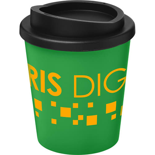 Custom Printed Americano Espresso Reusable Coffee Cups in Green/Black from Total Merchandise