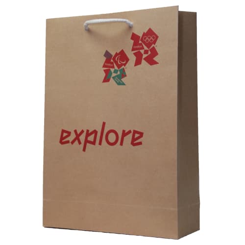 Branded Kraft Paper Carrier Bags with your Logo