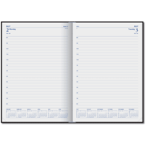 Large Custom Branded Desk Diaries with a Day per Page