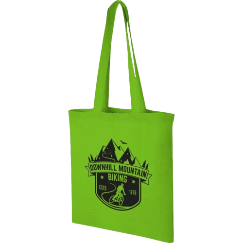 Madras Coloured Cotton Tote Bags in Lime