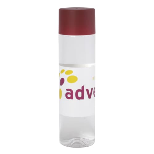 Branded Bottled Drinking Water to Refresh your Business Logo with Burgundy Lids