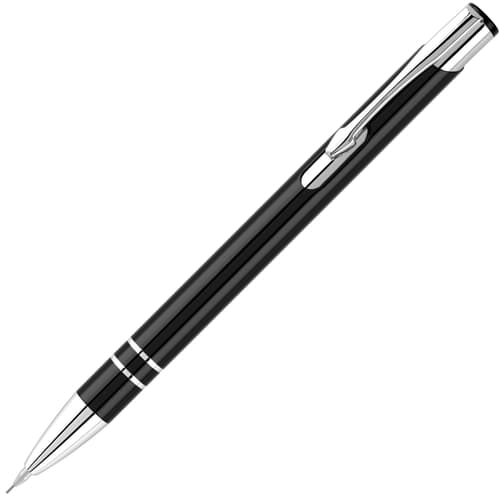 Logo branded Electra Mechanical Pencils in black from Total Merchandise