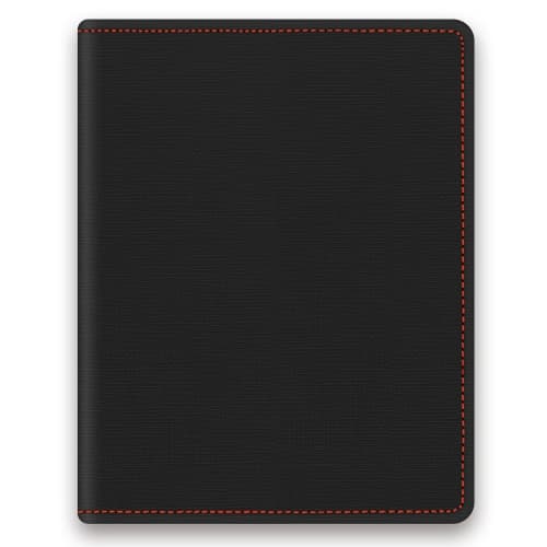 RFID Protected PU Passport Holders in Black/Red