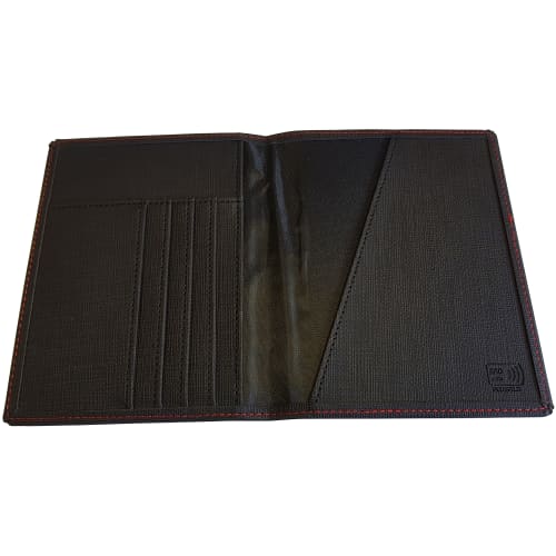 RFID Protected PU Passport Holders open