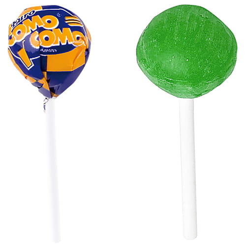 Green Promotional Round Lollipops with Your Logo from Total Merchandise