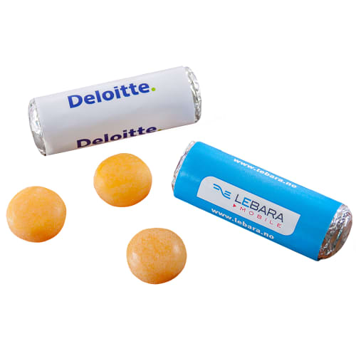 Logo Printed Mentos Fruits and branded Sweets