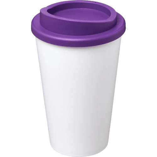 Americano Coffee Mugs in White/Purple