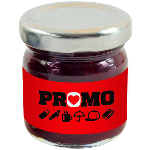 Branded Mini Jars of Strawberry Jam Printed Giveaways