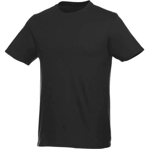 Logo Printed Men's Short Sleeve T-Shirt in Black with a Logo from Total Merchandise