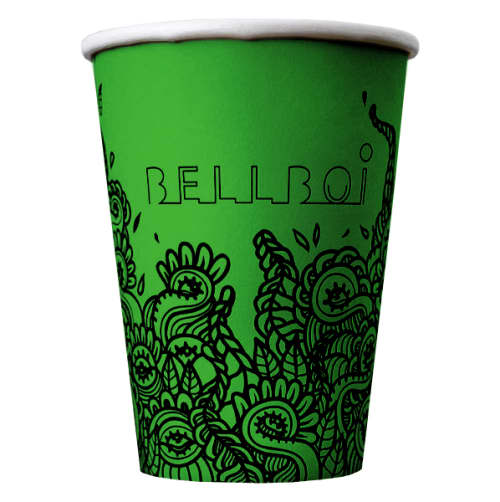 Promotional 8oz Biodegradable Single Walled Paper Cups