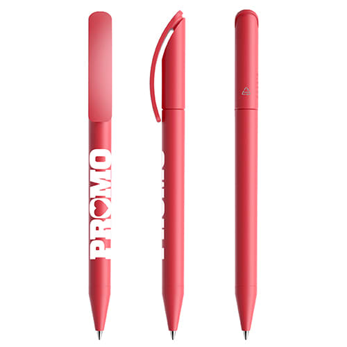 Branded Recycled Pens With Your Logo In Matt Red From Total Merchandise