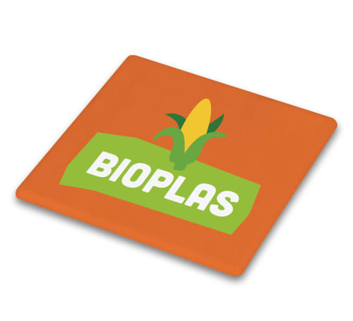 Orange Branded Biodegradable Coasters UK Made Low Prices