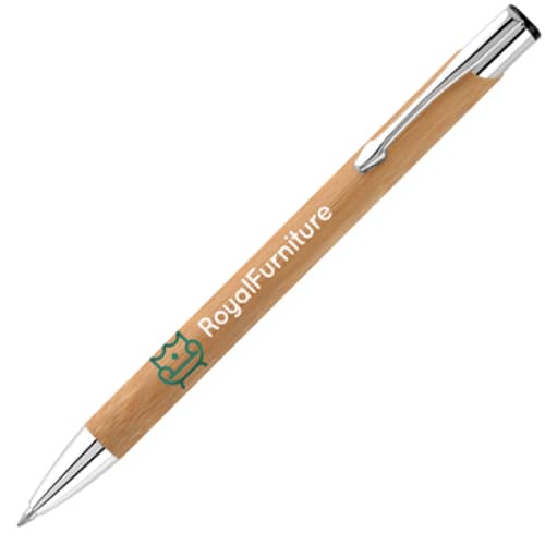 Promotional printed Garland Bamboo Ballpens are great for desks