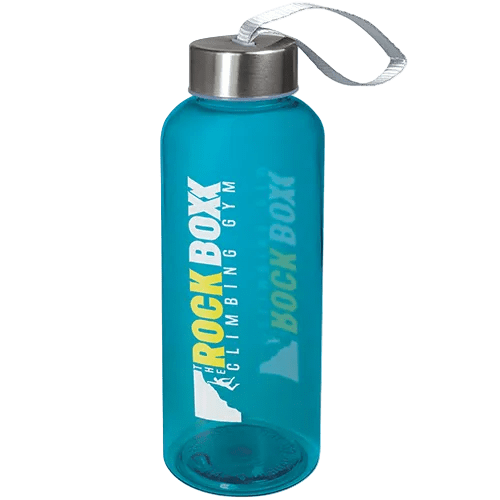 Transparent Blue Promotional Quench Tritan Plastic Bottles for events