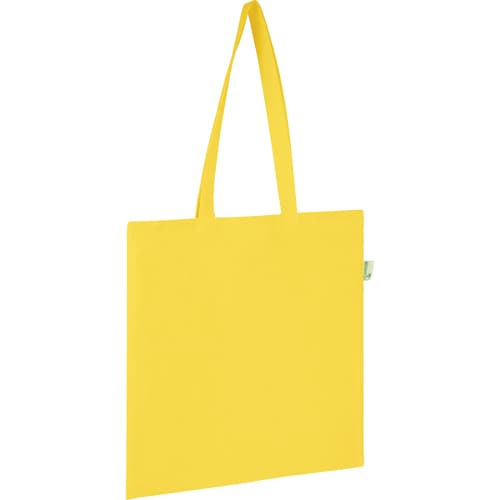 Seabrook Recycled 5oz Cotton Tote Bags in Yellow