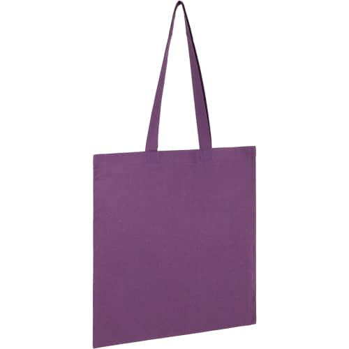 Seabrook Recycled 5oz Cotton Tote Bags in Purple